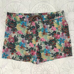 PAUL SMITH Retro Floral Swim Trunks Muted Print Beach Shorts Resort